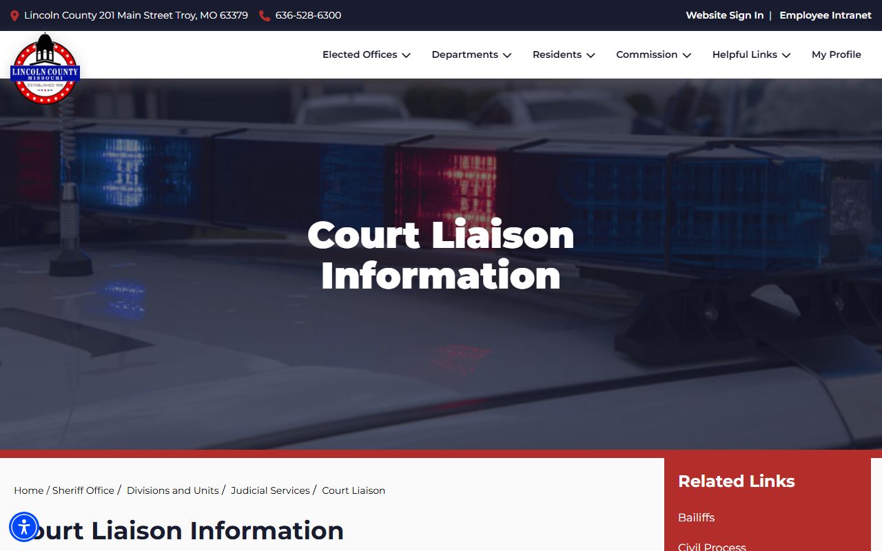 Lincoln County court dockets sheriff court liaison