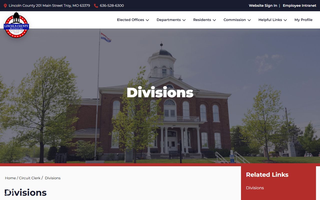 Lincoln County court records Circuit Clerk divisions
