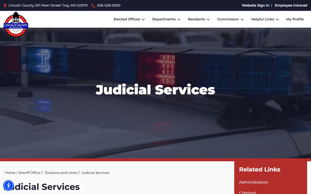Lincoln County Circuit Court sheriff judicial services