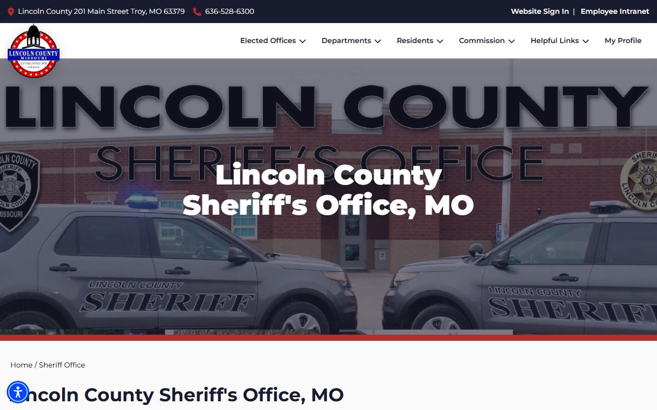 Lincoln County court records Sheriff Office page