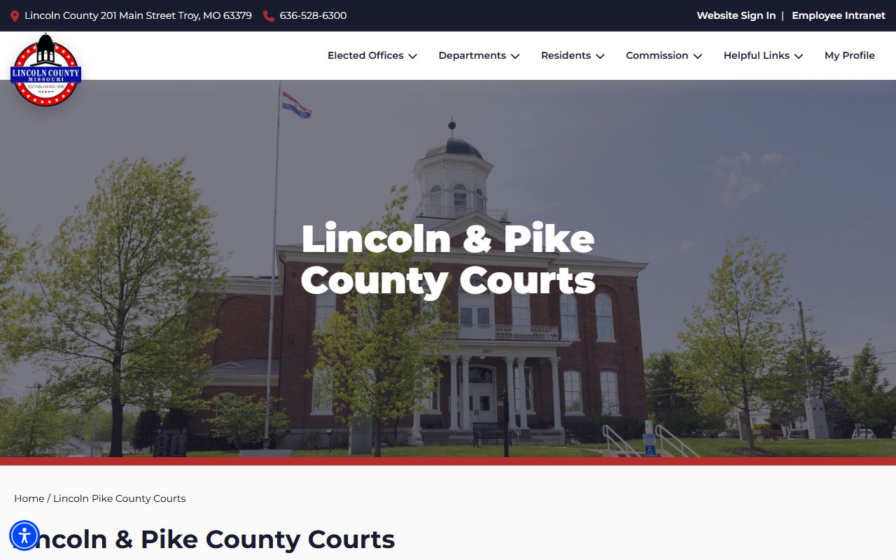 Lincoln County court records 45th Judicial Circuit courts page