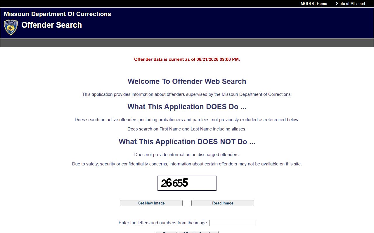 Lincoln County inmate records Missouri DOC offender search
