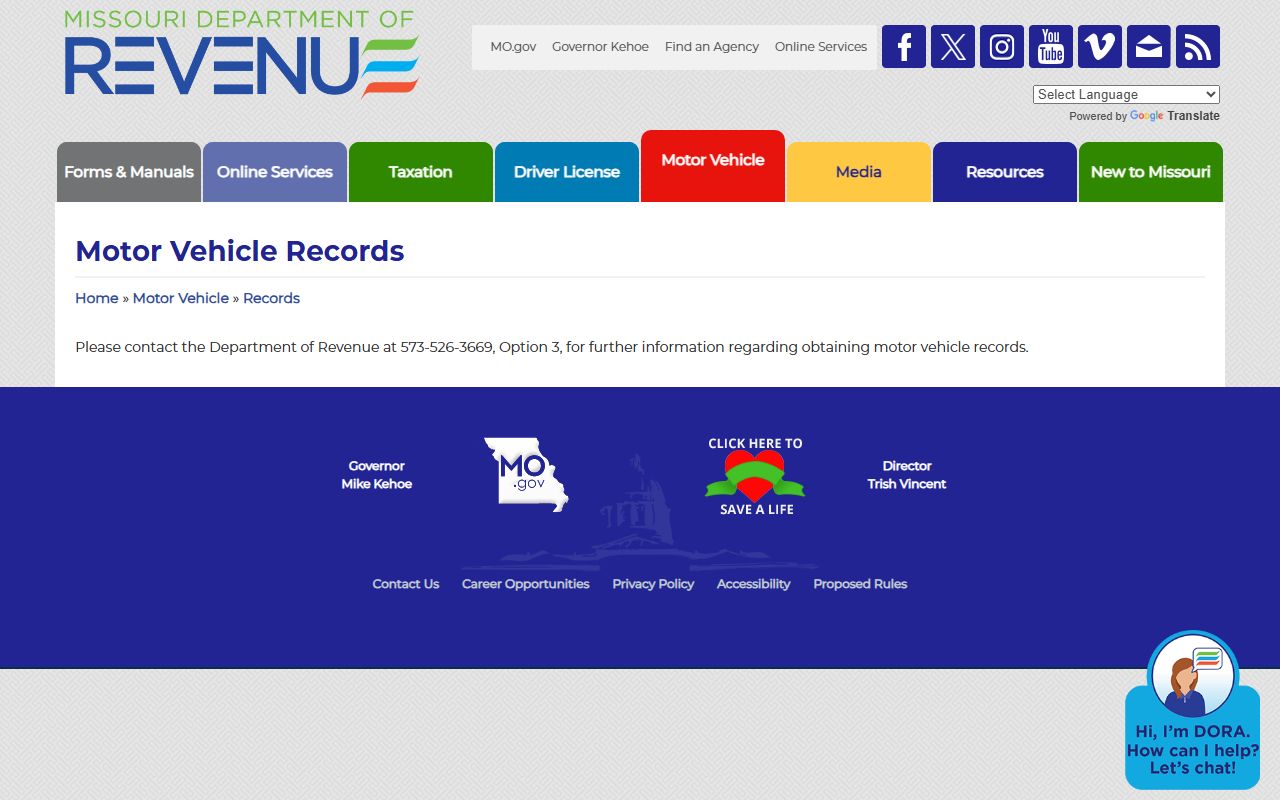 Lincoln County traffic court records Missouri DOR motor vehicle records