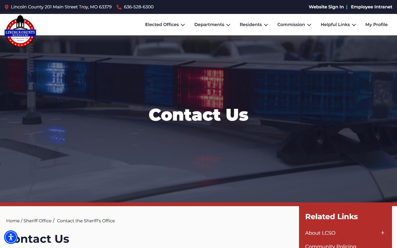 Lincoln County warrant records sheriff contact channels
